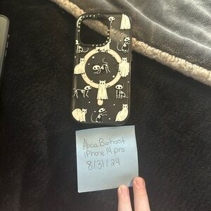 casetify iphone 14 pro magsafe cat halloween case